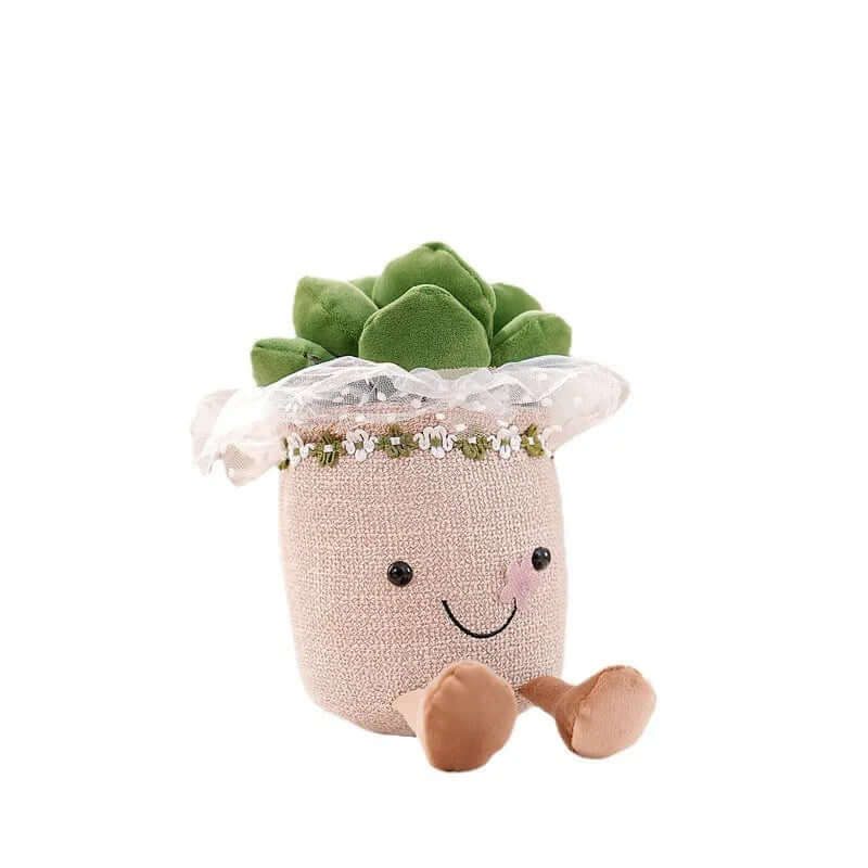 Kuschelige Blumen-Plüschfigur - Weicher Kissen-Begleiter