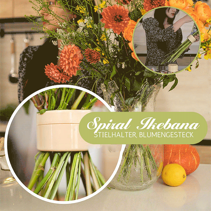 Spiral-Blumenstielhalter für kreative Blumenarrangements – Stabil und vielseitig