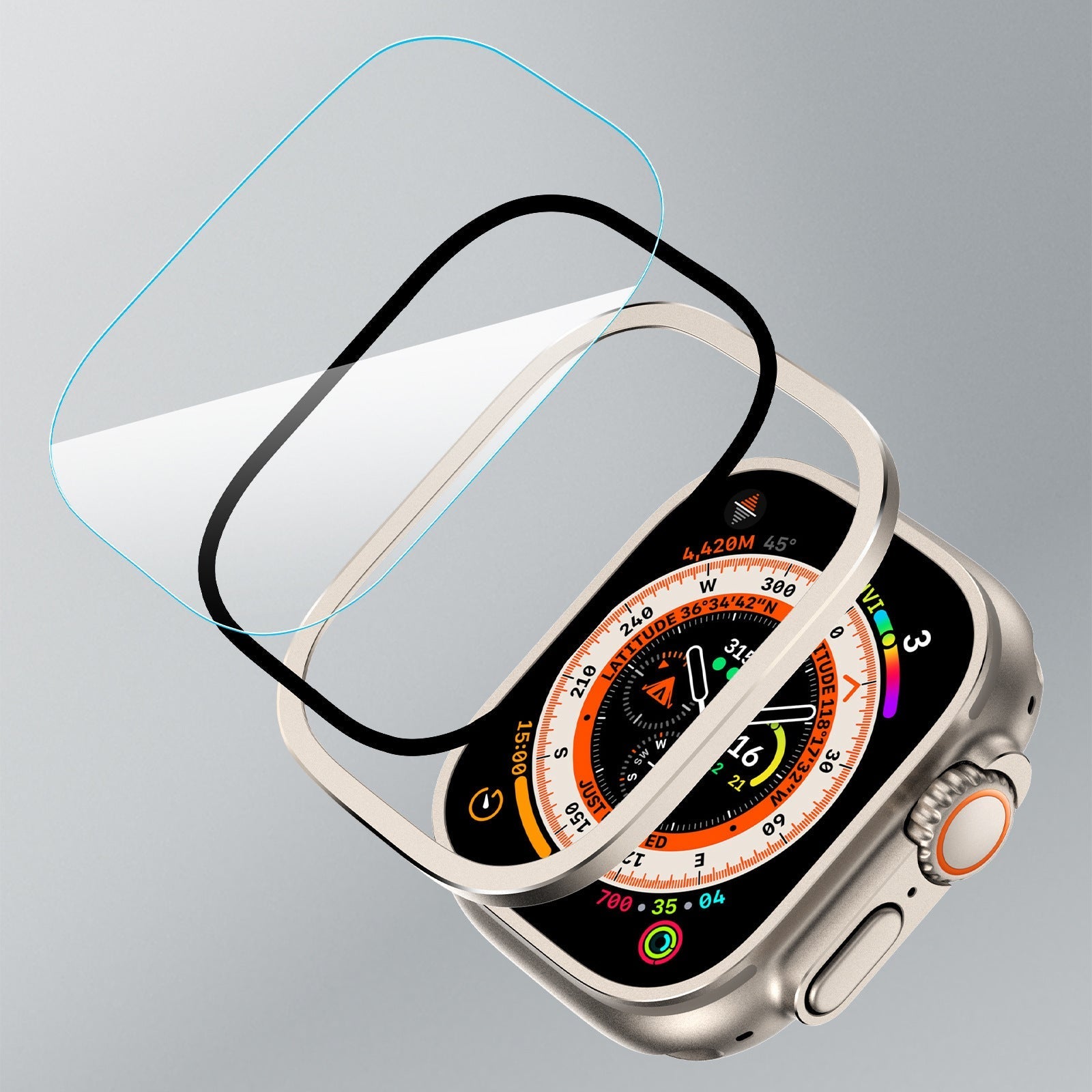 Titanium-Schutzfolie für Apple Watch Ultra 2/Ultra