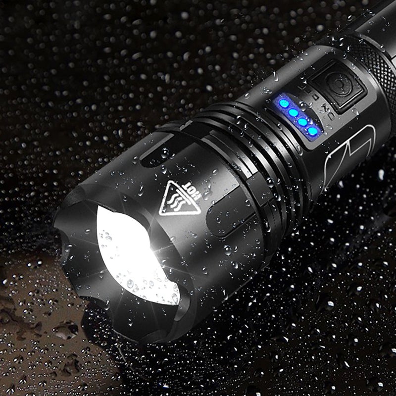 NightVision Pro™ LED-Taschenlampe | 12.000 Lumen | Wasserdicht & Wiederaufladbar