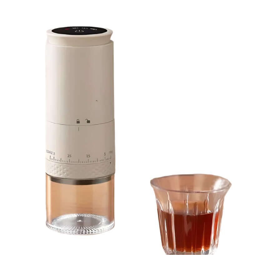 Tragbare Kaffeemühle mit einstellbarem Mahlgrad