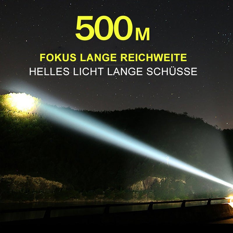 NightVision Pro™ LED-Taschenlampe | 12.000 Lumen | Wasserdicht & Wiederaufladbar