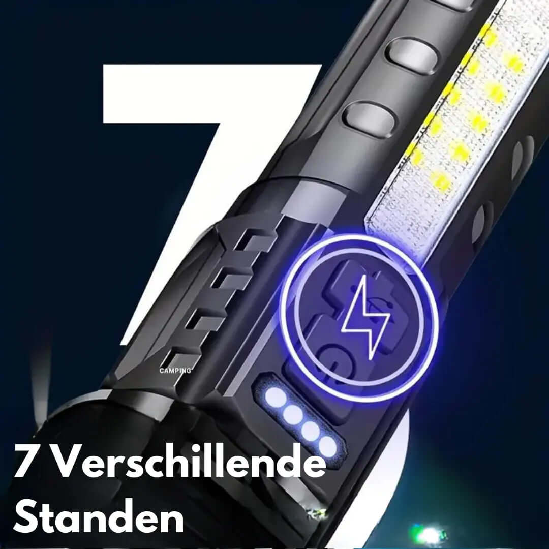 Zelara Taktische Taschenlampe 5000 Lumen