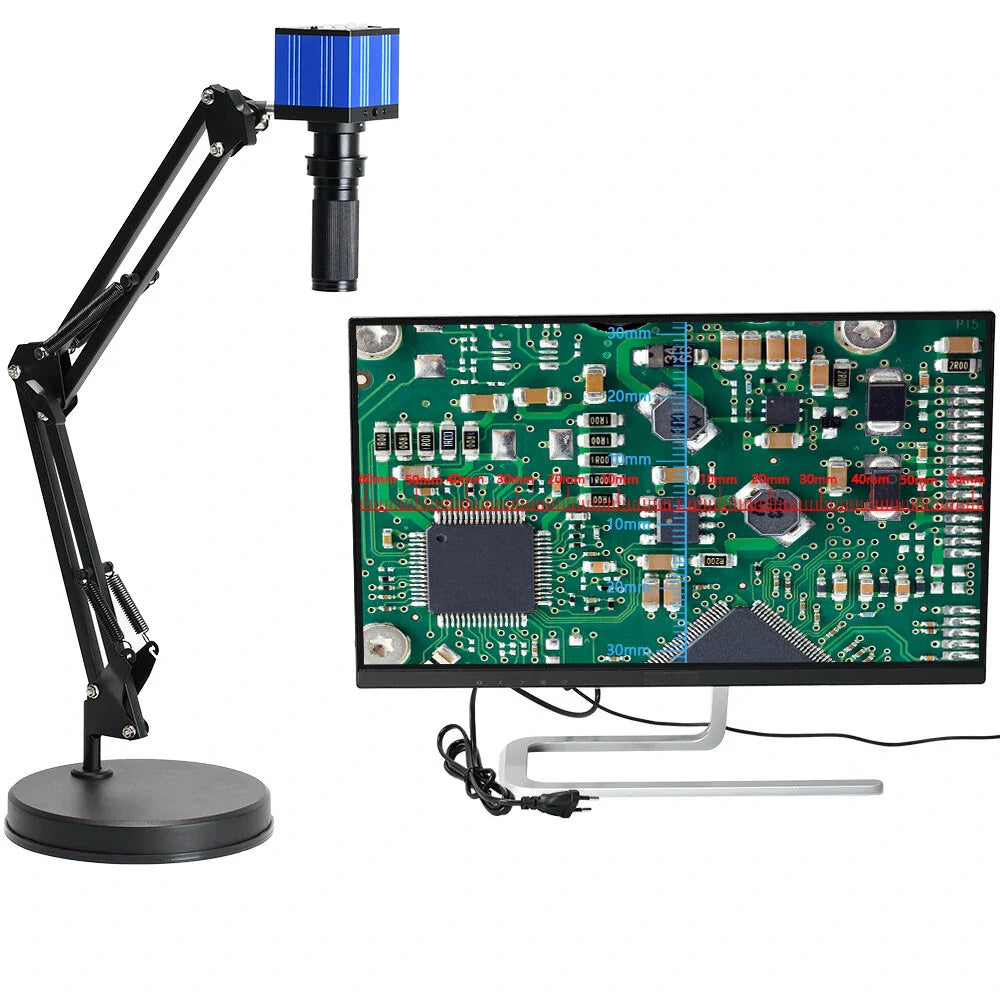 HAYEAR 51MP 2K HDMI USB Video Mikroskop Kamera mit 120X Zoom Objektiv für PCB Lötreparatur