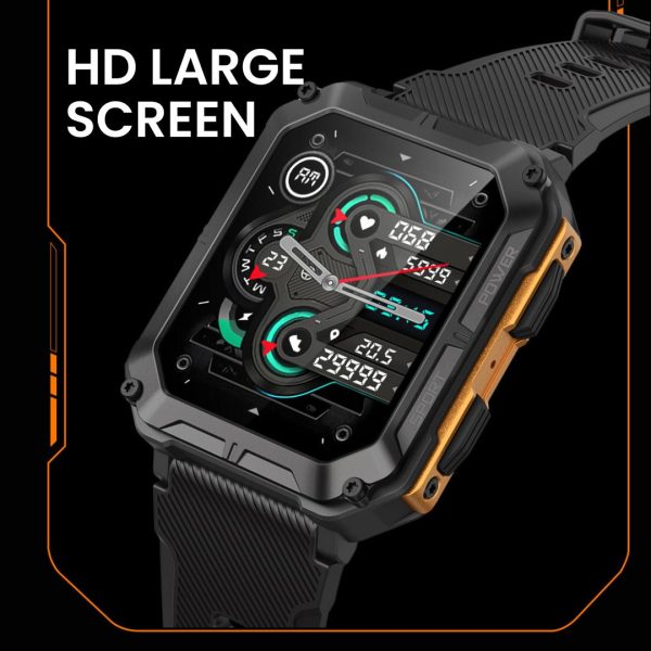 Titan Force Pro - Smart Fitness Tracker Smartwatch mit Herzfrequenzmonitor, GPS und wasserdichtem Design für Outdoor-Aktivitäten und den täglichen Gebrauch