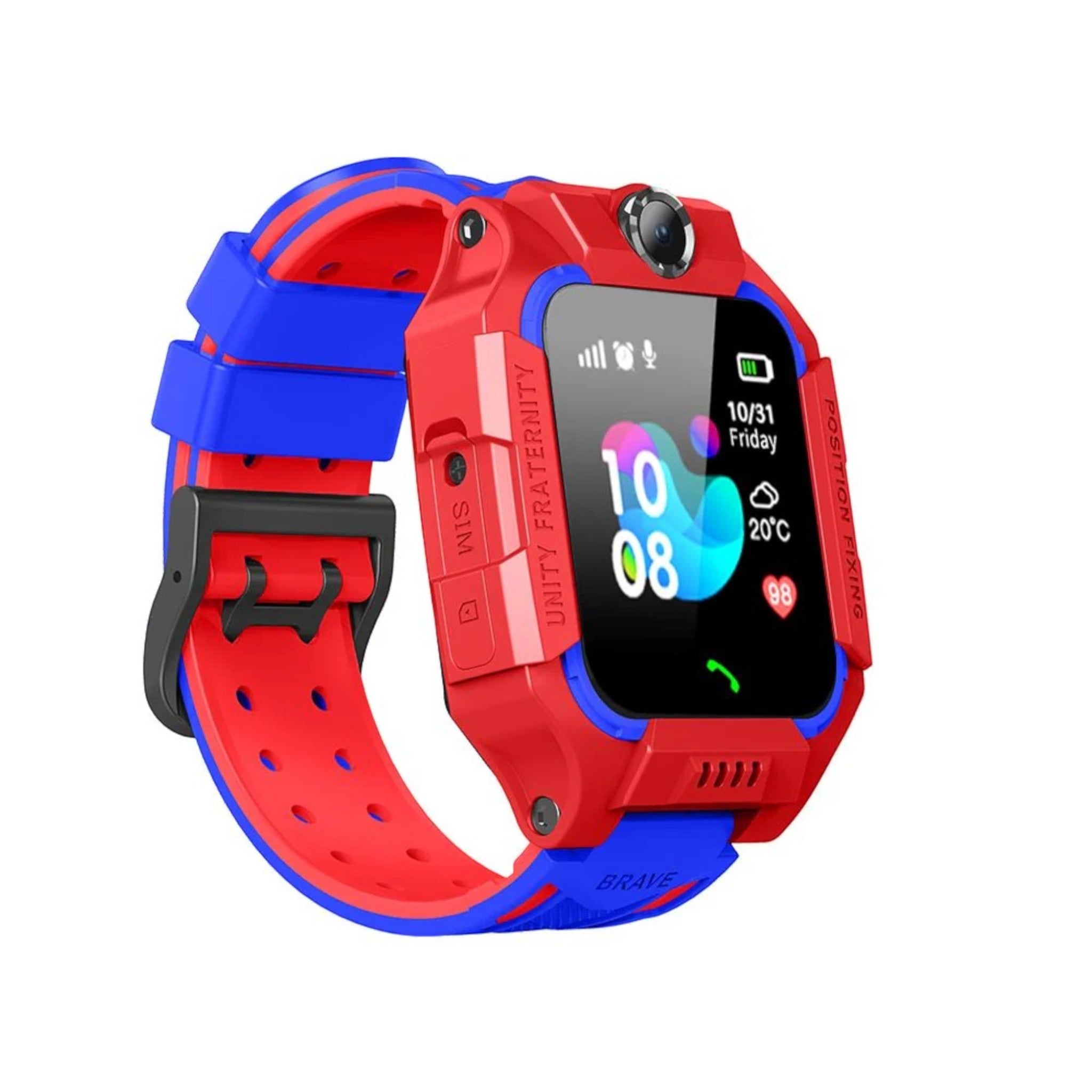 Kindersmartwatch mit GPS, Kamera, Anrufen und SOS-Taste – KidSecure