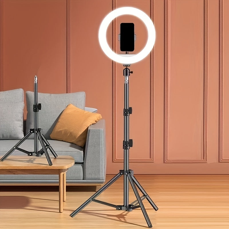 LED Ringlicht mit Stativ und Handyhalter – Für perfekte Selfies und Videoaufnahmen