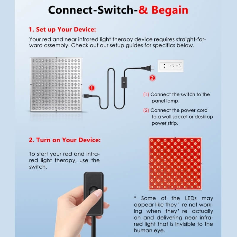 Infrarot-Rotlicht-Phototherapie-Lampe für Psoriasis und Rosazea