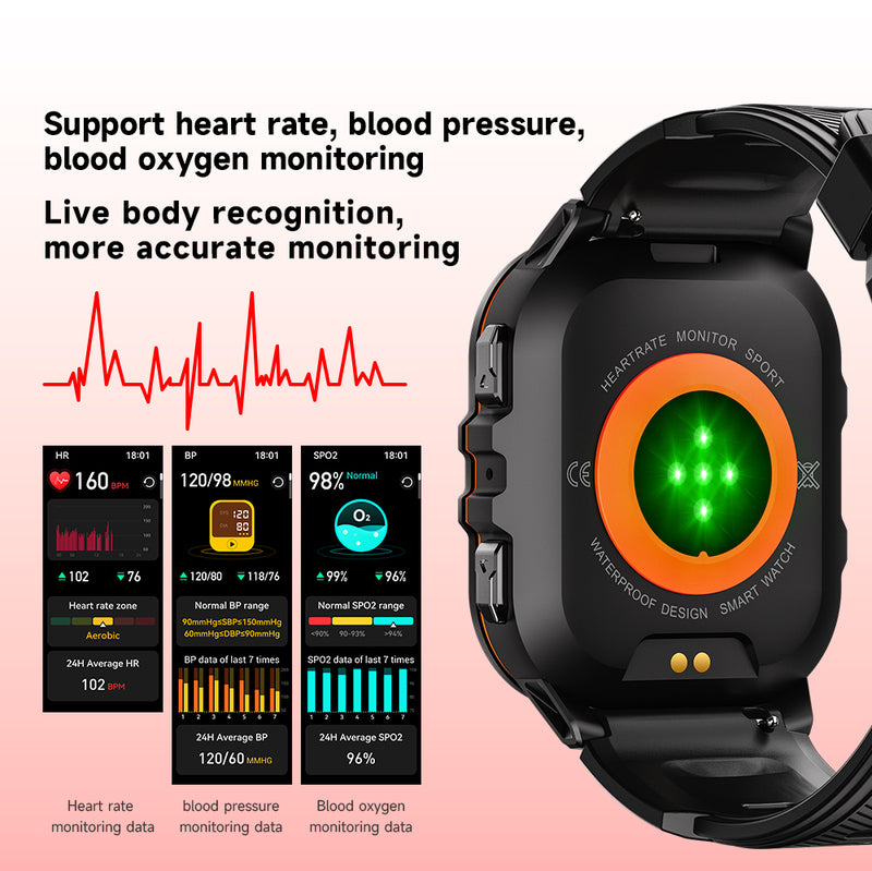 AquaPro Schwimm Smartwatch: Wasserdichte Sportuhr - Ideal für Schwimmer, langlebiger wasserfesten Fitness-Tracker