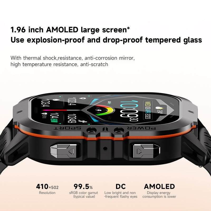 AquaPro Schwimm Smartwatch: Wasserdichte Sportuhr - Ideal für Schwimmer, langlebiger wasserfesten Fitness-Tracker