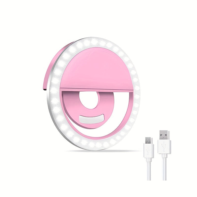 Lumi LED Selfie Ring Light – Tragbare Aufladbare Lampe für Smartphone und Computer