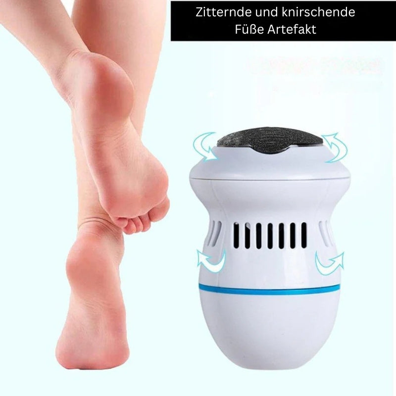 Zelara - Tragbare elektrische Fußfeile zur Entfernung von Hornhaut und zur Behandlung rissiger Fersen
