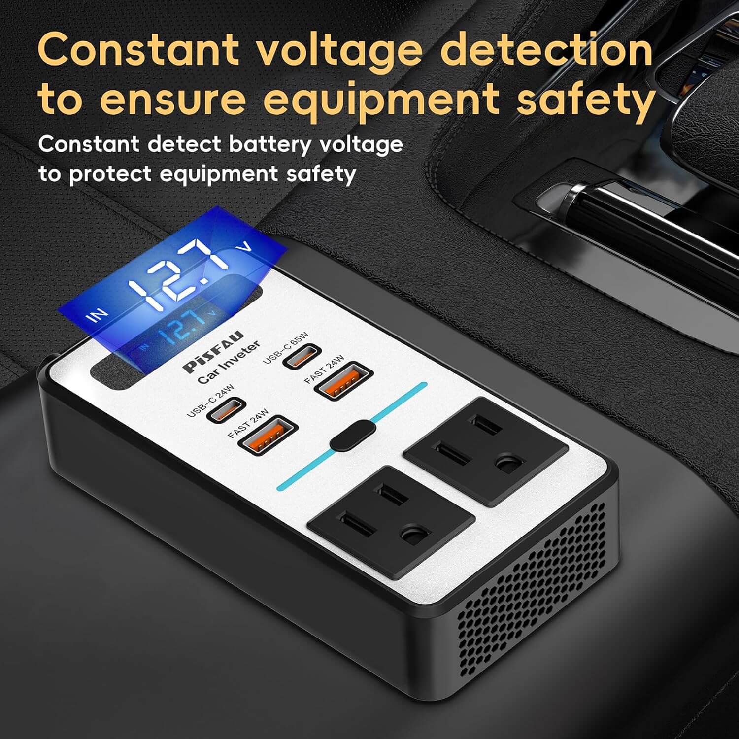Zelara Auto Wechselrichter 12V auf 220V AC mit USB