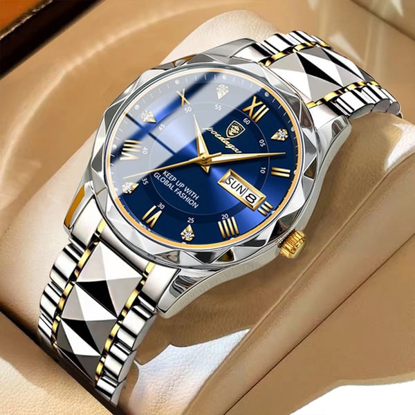 Wasserdichte Luxus-Herrenarmbanduhr von der Top-Marke mit leuchtender Funktion