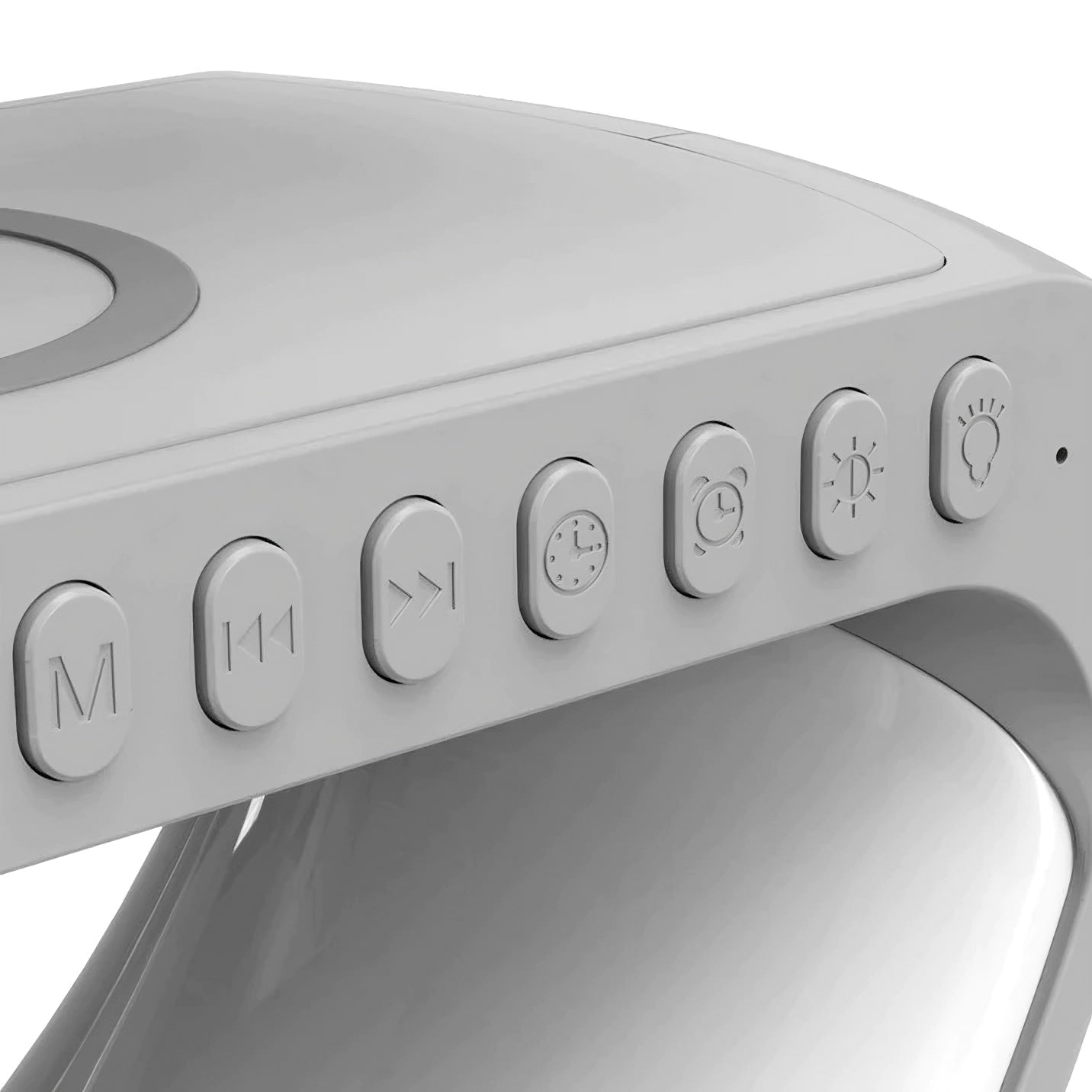 4-in-1 Smart Alarm Clock | Stimmungslicht | Bluetooth-Lautsprecher | Drahtloses Ladegerät