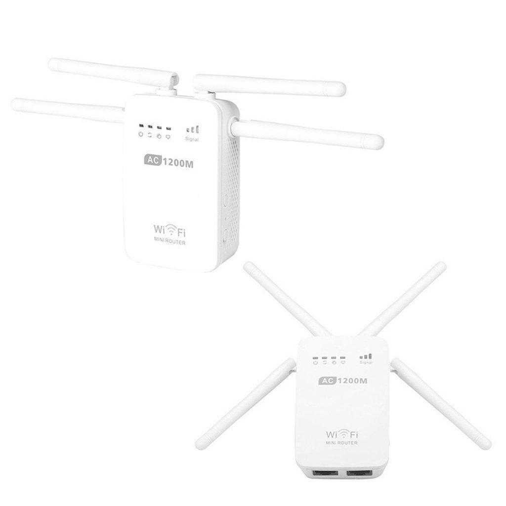 WLAN Repeater Router 300M & 1200M Dual-Band mit WAN/LAN Ports, 2,4 GHz & 5 GHz