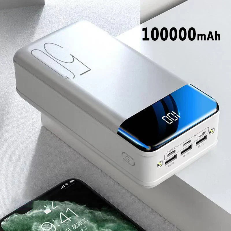 Kraftvolle Powerbank 50000 mAh – Immer verbunden und vorbereitet