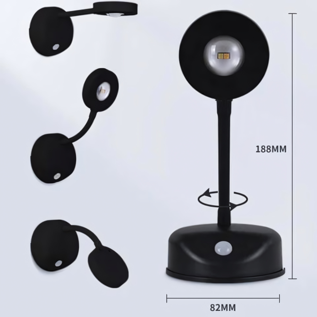 Spark360 – Kabelloses LED-Spotlight mit Bewegungsmelder und 360° verstellbarer Halterung