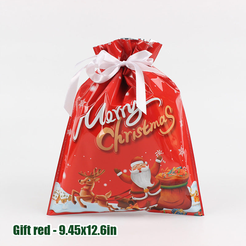 Weihnachtlicher Zugbeutel Geschenktüte