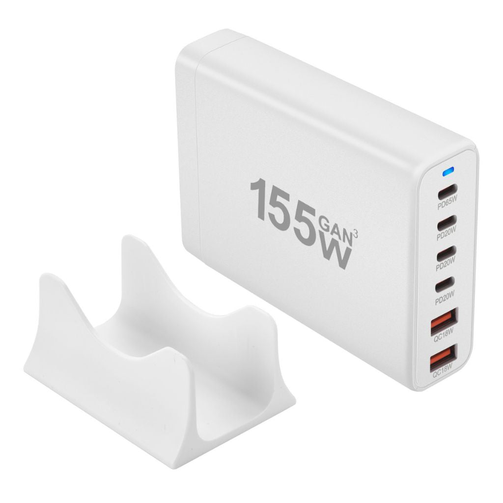 155W GaN 6-Port USB-C Ladegerät