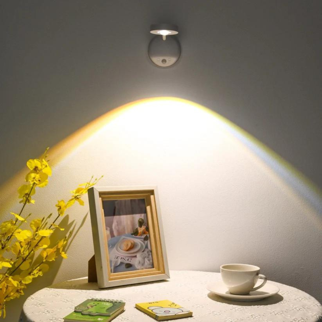 Spark360 – Kabelloses LED-Spotlight mit Bewegungsmelder und 360° verstellbarer Halterung
