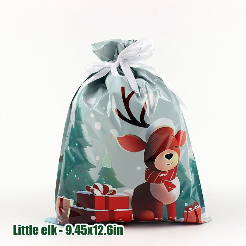 Weihnachtlicher Zugbeutel Geschenktüte