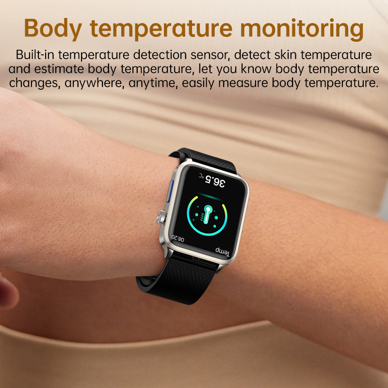 Hochpräzise Airbag-Blutdruck-Smartwatch ECG-Herzfrequenz-Blutzucker Harnsäure Blutfette Blutsauerstoff Schlaf