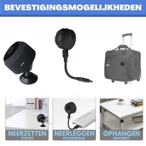 SecureView - Mini Sicherheitskamera - HD - 1080P - Drahtlos