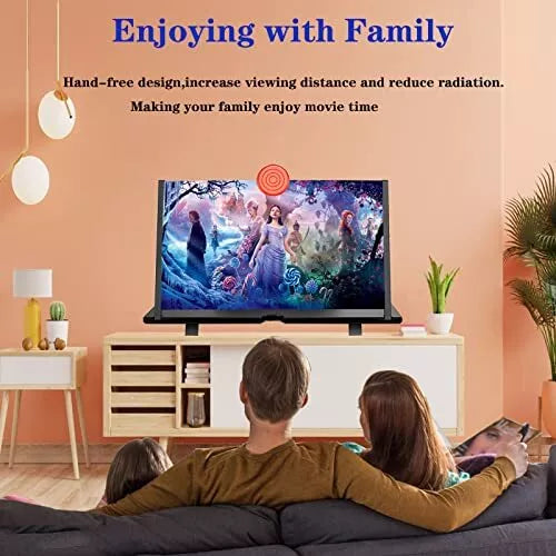 Handy Bildschirmvergrößerer – 10 & 12 Zoll 3D HD Vergrößerungsglas für alle Smartphones