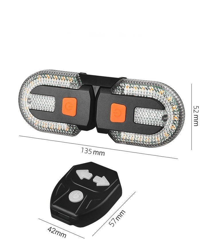 RijdLicht | Fahrrad USB-aufladbare drahtlose Fernbedienung Steuer Hinterlicht | Abnehmbare Nachtfahrwarnung Fahrradhalterung