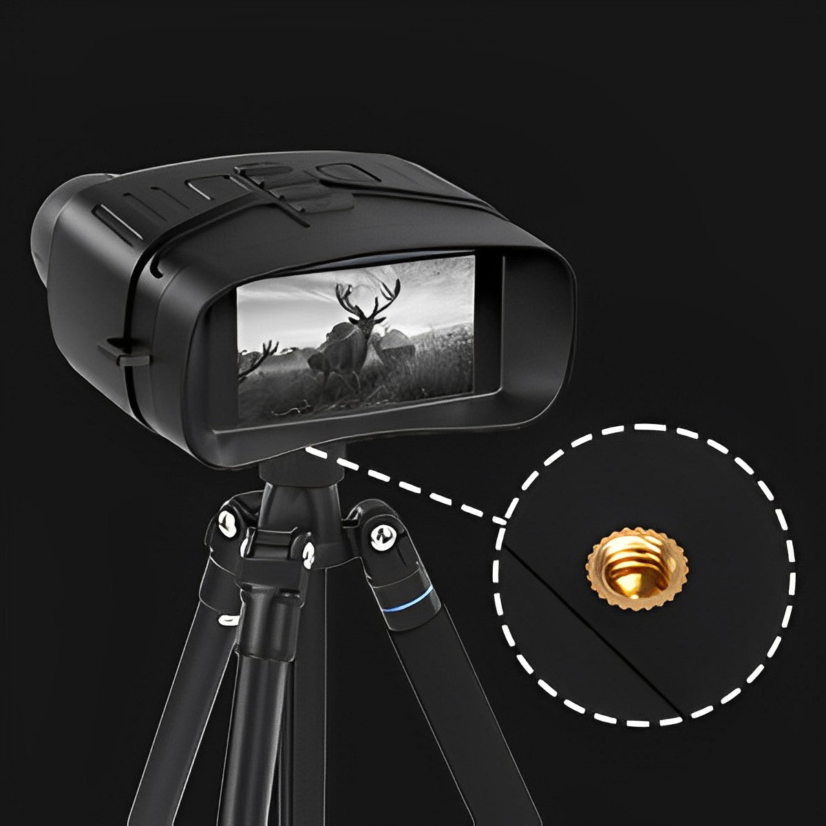 Nachtsichtfernglas 5x Vergrößerung IR LED 500m Reichweite 4K Foto Video