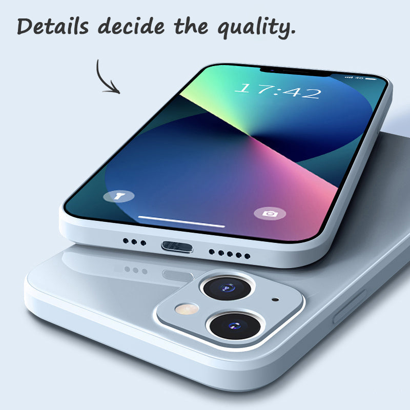 Helles Cyan | Gehärtete Glas-Handyhülle