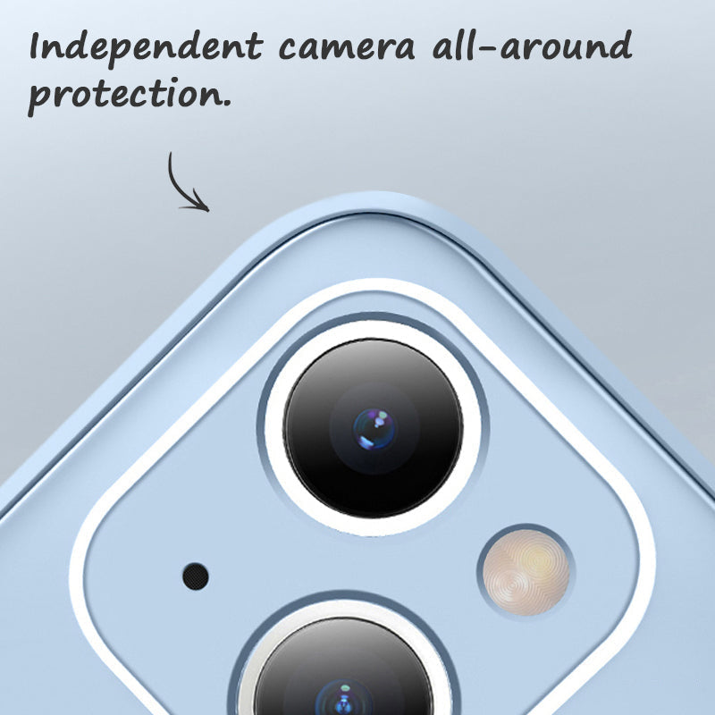 Helles Cyan | Gehärtete Glas-Handyhülle