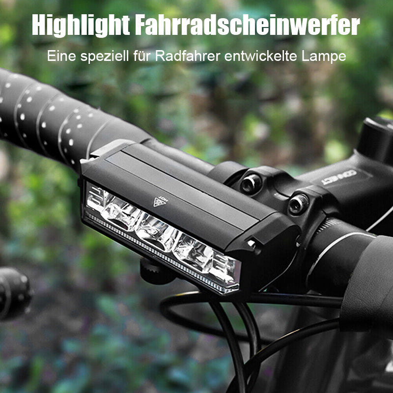 Ultra-Hell Wiederaufladbares LED Fahrradlicht – 900 Lumen Fahrradscheinwerfer für nächtliches Fahren