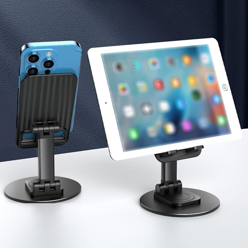 360° drehbarer Aluminium-Telefon- und Tablet-Ständer für optimale Nutzung