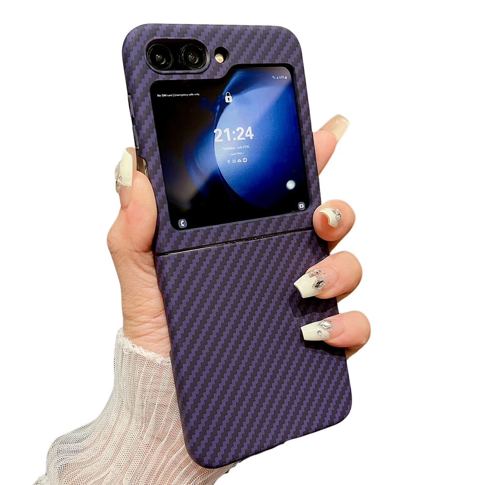 Carbon Fiber Samsung Z Flip Schlagfeste Schutzhülle