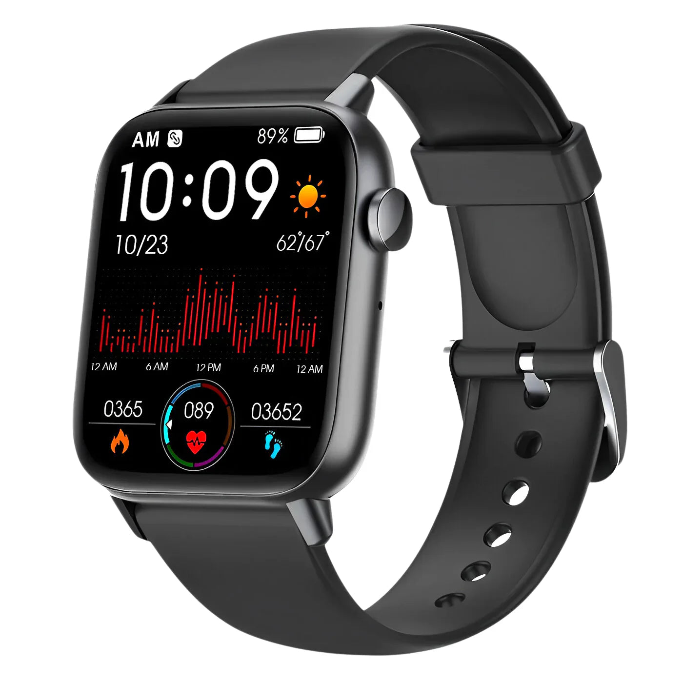 Pro Health Fitness Smartwatch - Fortschrittliche Gesundheitsüberwachung, Musik, GPS und Sportmodi
