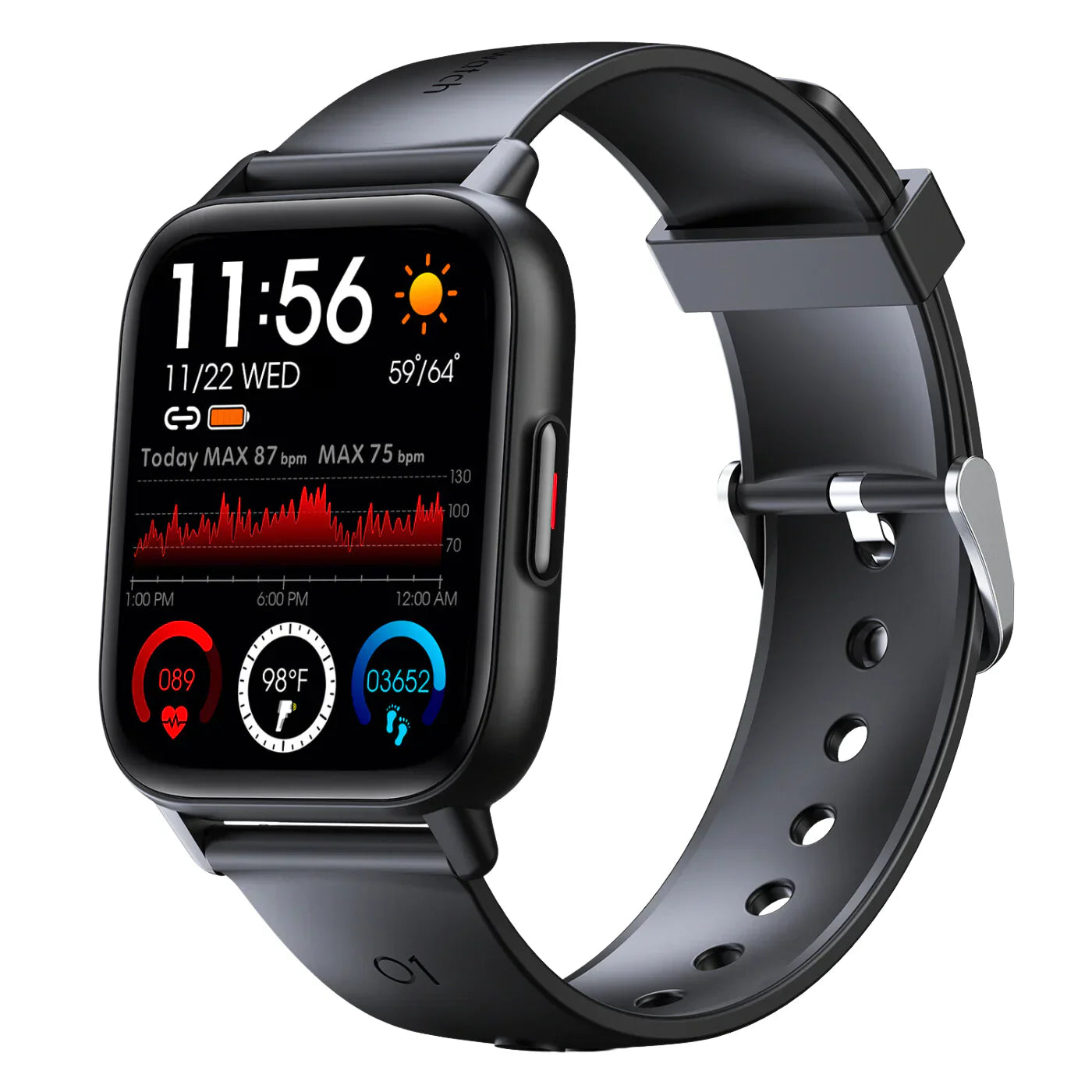 Pro Smartwatches für Männer & Frauen - Sport Tracker, Herzfrequenz- & Blutdruckmonitor, Wasserdichte Laufuhr