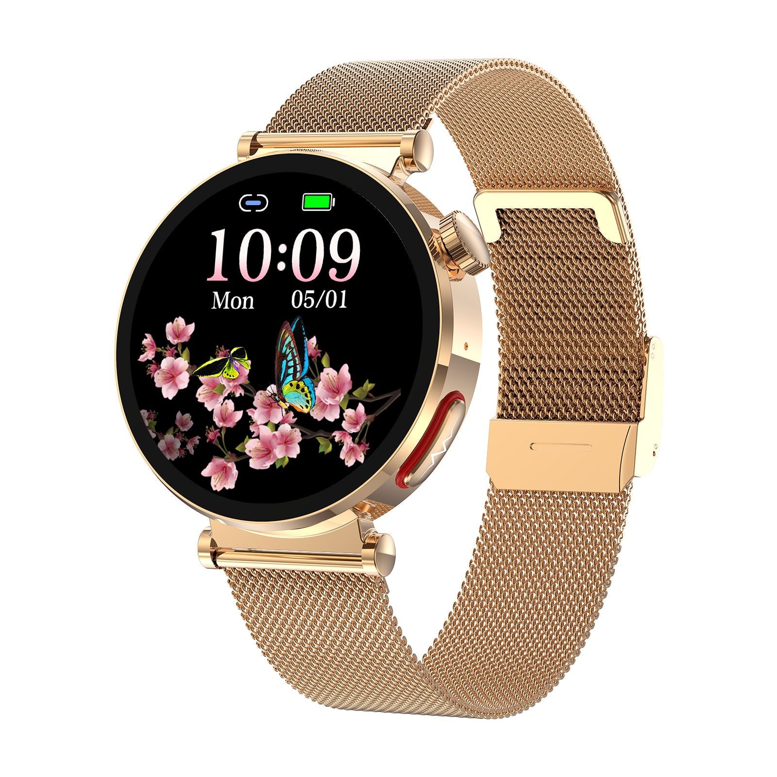 Fashion ECG|EKG Gesundheits Smart Call Damen Uhr Körperfett(BMI) Blutzucker Harnsäure und Lipid Überwachung