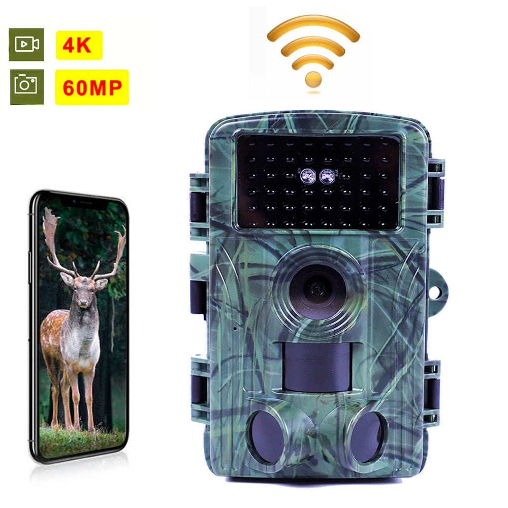 4K Ultra HD Jagdtrailkamera mit WIFI & Live-Nachtsehen-Streaming