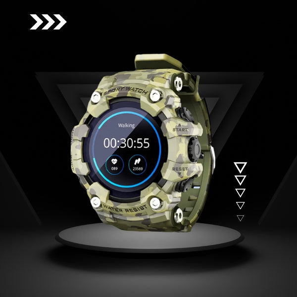 Taktische Rugged Smartwatch - Militärische Haltbarkeit mit Sportmerkmalen - Ideal für raue Umgebungen