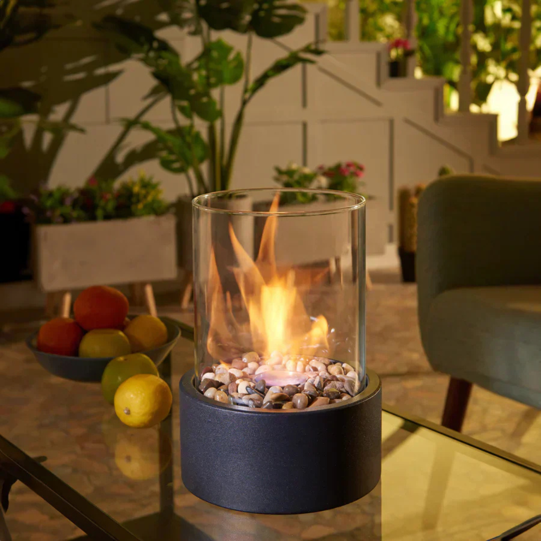Moderne Tragbare Mini Feuerstelle Tischlampe