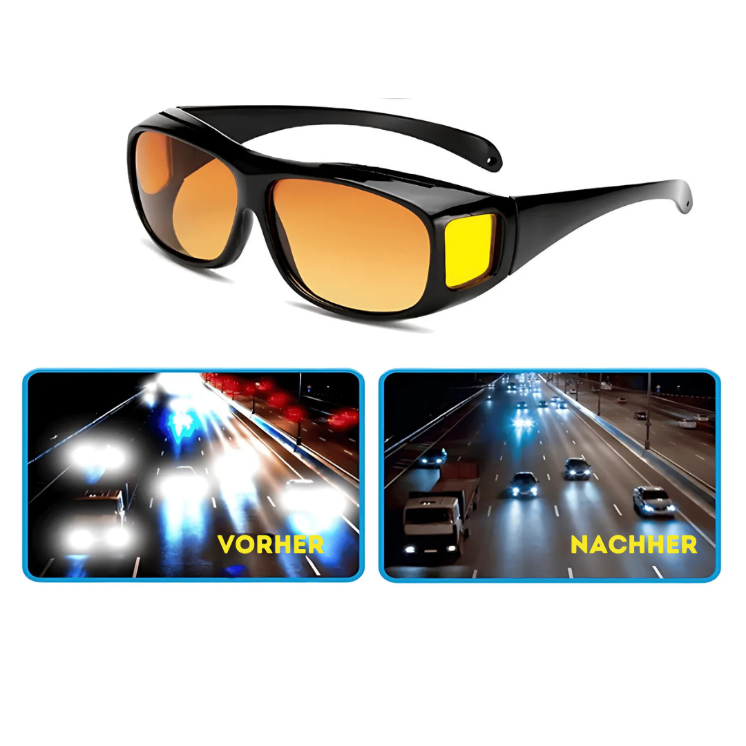 Scheinwerferbrille mit "GlareCut"-Technologie für blendfreies Nachtfahren