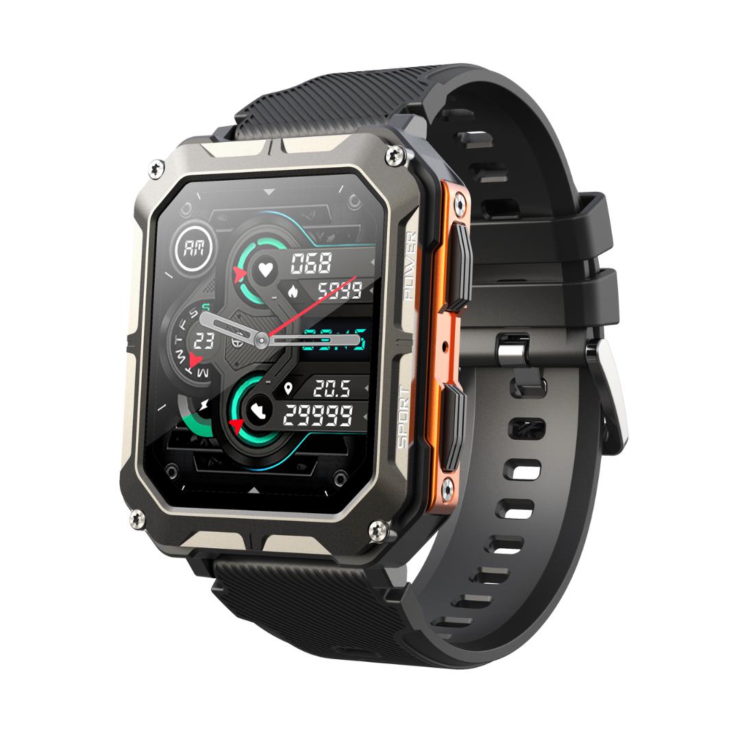 Titan Force Pro - Smart Fitness Tracker Smartwatch mit Herzfrequenzmonitor, GPS und wasserdichtem Design für Outdoor-Aktivitäten und den täglichen Gebrauch