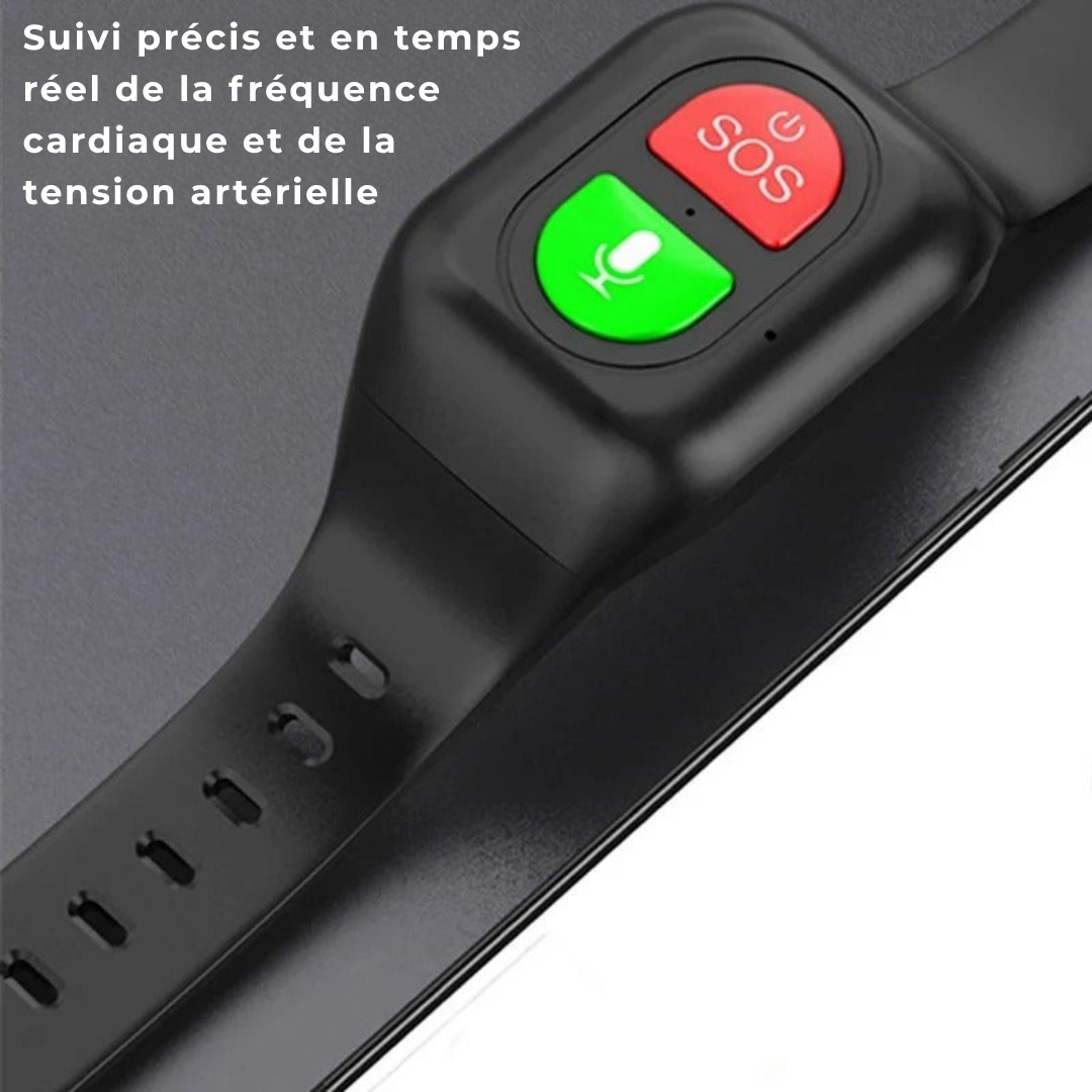 Intelligente GPS-Uhr für Senioren – SOS 4G Tracker, Gesundheitsüberwachung & Notfallwarnungen