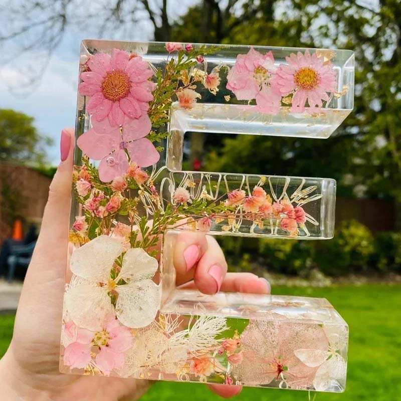 Dried Flower Letters Nachtlicht