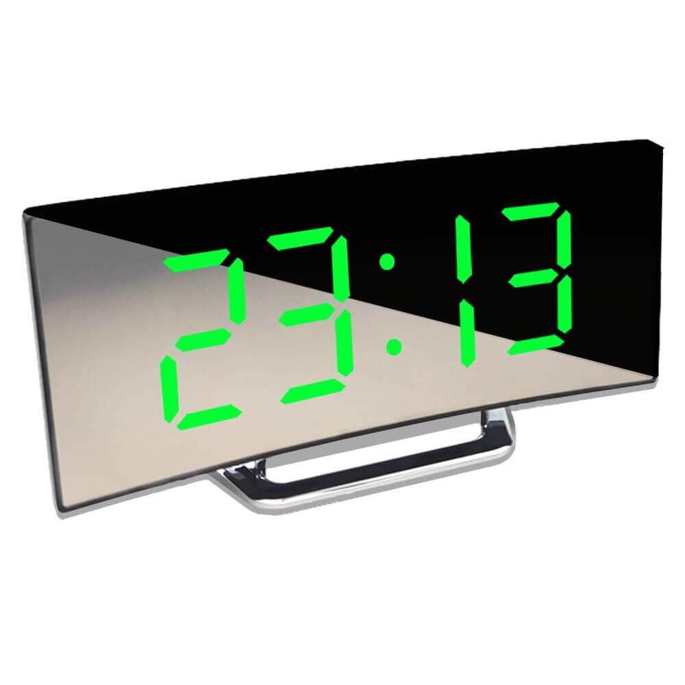 Gebogener LED Digitalwecker - Rass