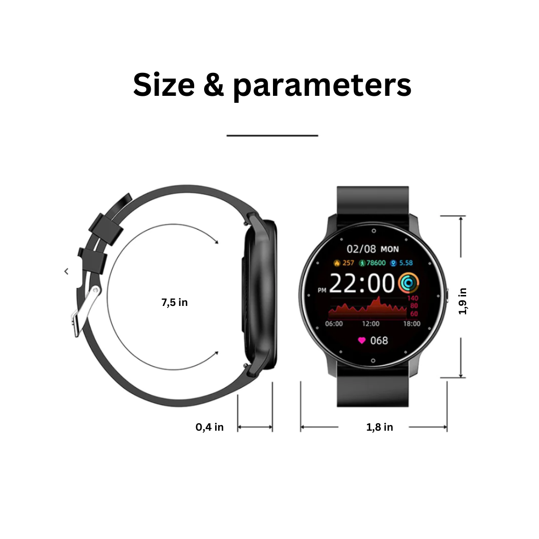 Fitness & Smartwatches für Frauen & Männer - Wasserdicht, Herzfrequenzmonitor
