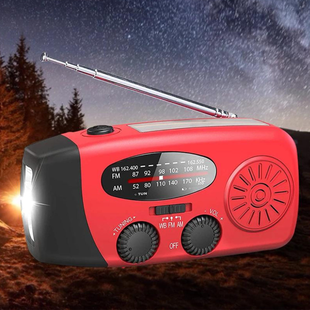 RadFlash - Multifunktionale Solar Radio Taschenlampe