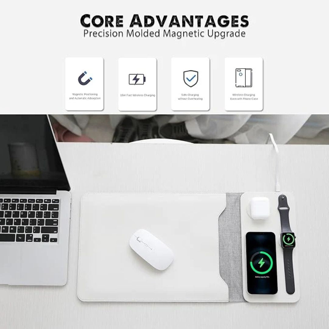 5 in 1 Laptop Sleeve mit kabelloser Aufladung für Apple